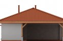 Projekt domu energooszczędnego G66 - Budynek garażowo - gospodarczy - elewacja 1