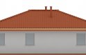 Projekt domu energooszczędnego G66 - Budynek garażowo - gospodarczy - elewacja 3