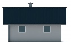 Elewacja projektu G67 - Budynek garażowo - gospodarczy - 3 - wersja lustrzana