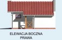 Projekt garażu G14 - elewacja 4