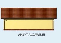 Elewacja projektu G166 garaż trzystanowiskowy - 2 - wersja lustrzana