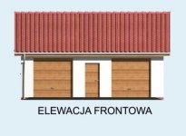 Elewacja projektu G11 garaż dwustanowiskowy - 1