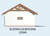 Elewacja projektu G11 garaż dwustanowiskowy - 2