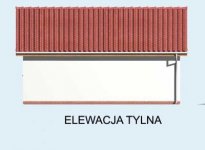 Elewacja projektu G11 garaż dwustanowiskowy - 3