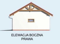 Elewacja projektu G11 garaż dwustanowiskowy - 4