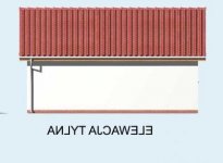 Elewacja projektu G11 garaż dwustanowiskowy - 3 - wersja lustrzana