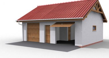Projekt domu G11 garaż dwustanowiskowy