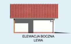 Elewacja projektu G9 garaż - 4