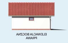 Elewacja projektu G9 garaż - 5 - wersja lustrzana