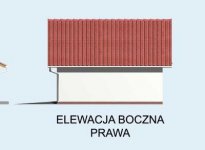 Elewacja projektu G7 garaż trzystanowiskowy - 4