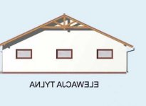 Elewacja projektu G7 garaż trzystanowiskowy - 3 - wersja lustrzana