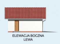 Elewacja projektu G5 garaż trzystanowiskowy - 2