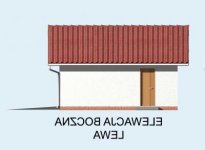 Elewacja projektu G5 garaż trzystanowiskowy - 2 - wersja lustrzana