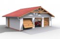 Projekt garażu G5 garaż trzystanowiskowy - wizualizacja 0