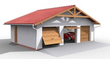 Projekt domu G5 garaż trzystanowiskowy