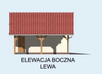 Elewacja projektu G6 garaż dwustanowiskowy - 2