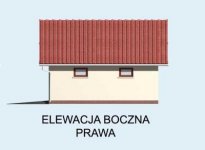 Elewacja projektu G6 garaż dwustanowiskowy - 4