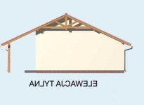 Elewacja projektu G6 garaż dwustanowiskowy - 3 - wersja lustrzana