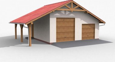 Projekt domu G6 garaż dwustanowiskowy