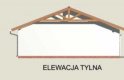 Projekt garażu G3 garaż dwustanowiskowy z pomieszczeniami gospodarczymi - elewacja 3
