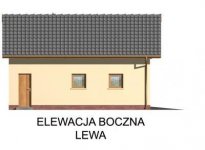 Elewacja projektu G4 garaż jednostanowiskowy z poddaszem - 2