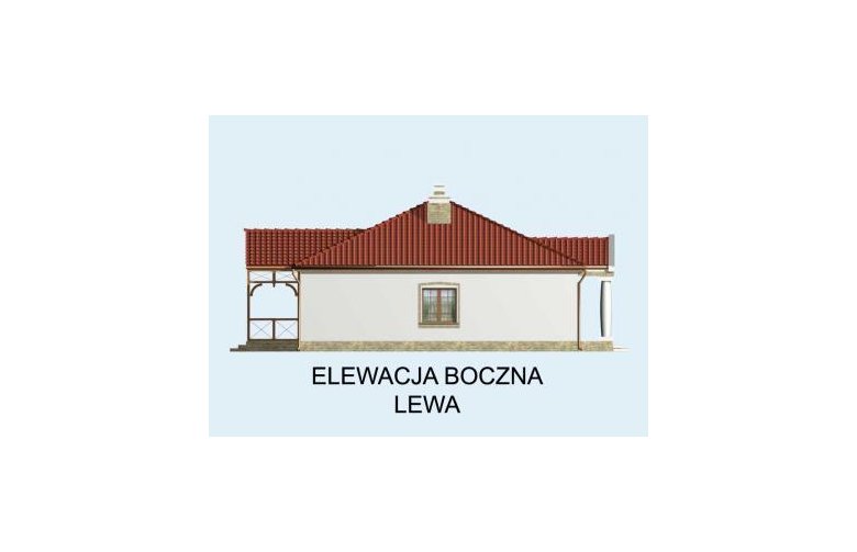 Projekt domu parterowego SAN REMO - elewacja 2