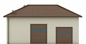 Elewacja projektu G111 - Budynek garażowo - gospodarczy - 4