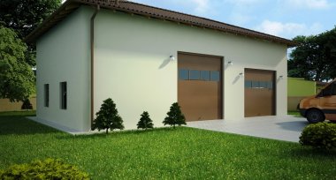 Projekt domu G111 - Budynek garażowo - gospodarczy