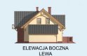 Projekt domu z poddaszem MIRAMAS - elewacja 2