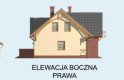 Projekt domu z poddaszem MIRAMAS - elewacja 4