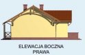 Projekt domu parterowego MARBELLA - elewacja 4