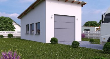 Projekt domu G122 - Budynek garażowo - gospodarczy