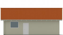 Elewacja projektu G123 - Budynek garażowy - 1