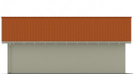 Elewacja projektu G123 - Budynek garażowy - 3 - wersja lustrzana