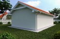 Projekt domu energooszczędnego G123 - Budynek garażowy - wizualizacja 1