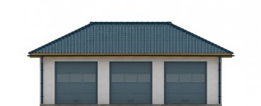Elewacja projektu G124 - Budynek garażowy - 1