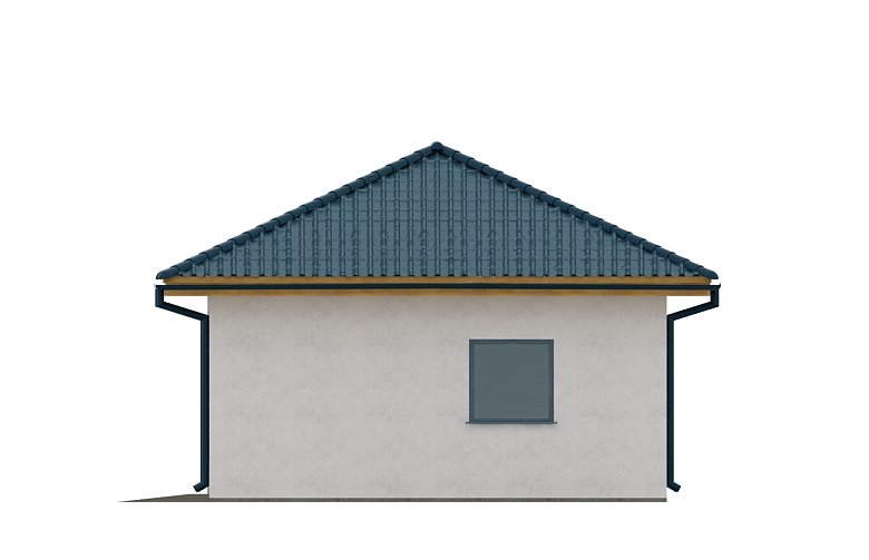 Projekt domu energooszczędnego G124 - Budynek garażowy - elewacja 3