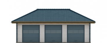 Elewacja projektu G124 - Budynek garażowy - 1 - wersja lustrzana