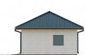 Projekt domu energooszczędnego G124 - Budynek garażowy - elewacja 2