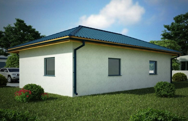 Projekt domu energooszczędnego G124 - Budynek garażowy