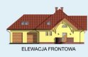 Projekt domu z poddaszem MALAGA - elewacja 1
