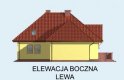 Projekt domu z poddaszem MALAGA - elewacja 2