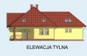 Projekt domu z poddaszem MALAGA - elewacja 3