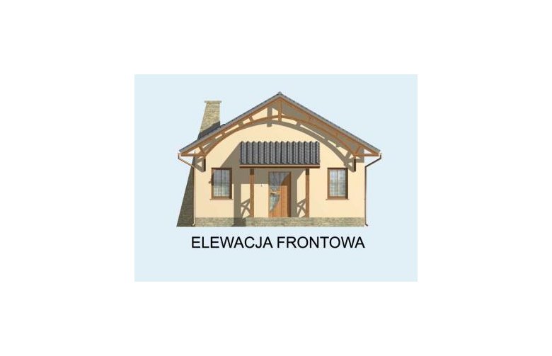 Projekt domu letniskowego LA LORA dom letniskowy - elewacja 1