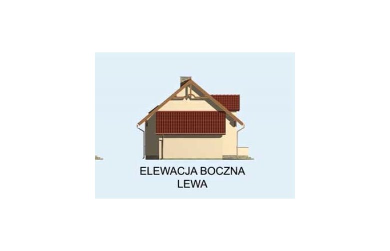 Projekt domu z poddaszem EL PASO - elewacja 2