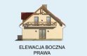 Projekt domu z poddaszem EL PASO - elewacja 4