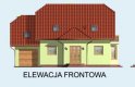 Projekt domu z poddaszem CASABLANCA - elewacja 1