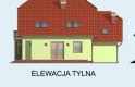 Projekt domu z poddaszem CASABLANCA - elewacja 3