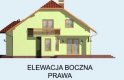 Projekt domu z poddaszem CASABLANCA - elewacja 4