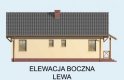 Projekt domu parterowego BARLETTA - elewacja 2